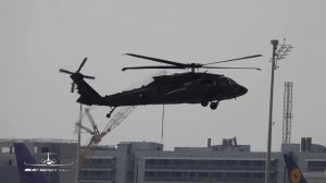 (4K) 2 Sikorsky UH-60M Black Hawk US Army arrival at Munich Airport MUC EDDM