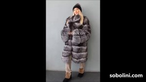 Индивидуальный пошив, шуба из  чернобурки ( Норвегия) 90см , ТМ Соболини