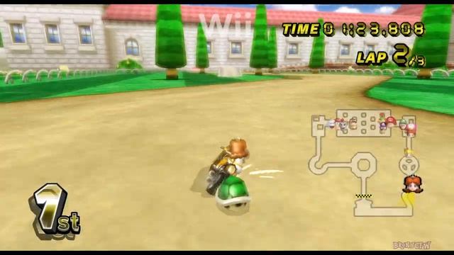 Peach Gardens - Mario Kart DS Vs. Mario Kart Wii Vs. Mario Kart 8 Deluxe (Nintendo Switch)