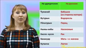 Сложные слова в Удмуртском языке - видео урок