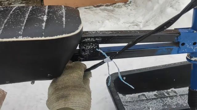 Самодельный мотобуксировщик-минитолкач, обзор и сборка. смотреть онлайн