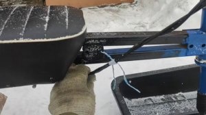 Самодельный мотобуксировщик-минитолкач, обзор и сборка.