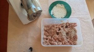 Рецепт ежики из фарша.Заготавка полуфабрикатов в морозилку.