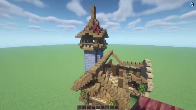 Minecraft How to Build a Fantasy House Tutorial смотреть онлайн