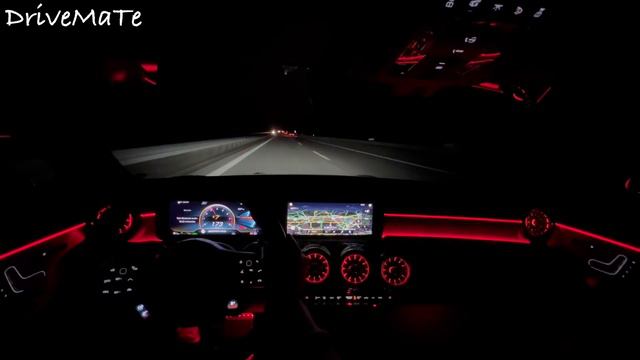 2021 Mercedes AMG CLA35 Test Drive on AUTOBAHN 222 km/h SPEED by DriveMaTe смотреть онлайн