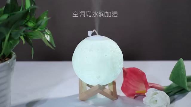 3D Moon Light Aromatherapy Machine USB Night Large Capacity Air Atomizer 880 ML Household Mute смотреть онлайн