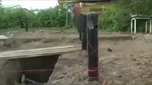 беседка на винтовых сваях