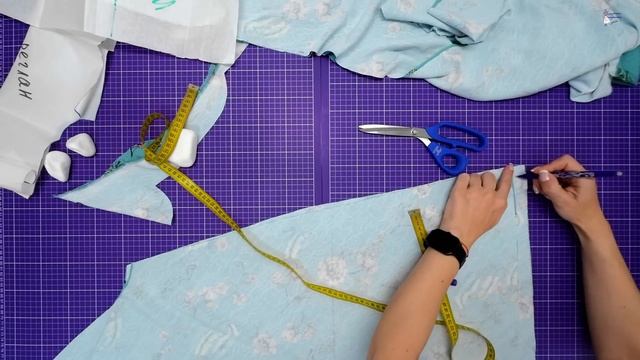 Платье трансформер по косой с рукавом реглан - МК