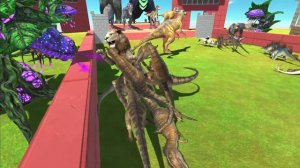 Dinosaurs revolt battle with Godzilla 2014 + Super Godzilla VS Team King Kong + Megalodon Rex