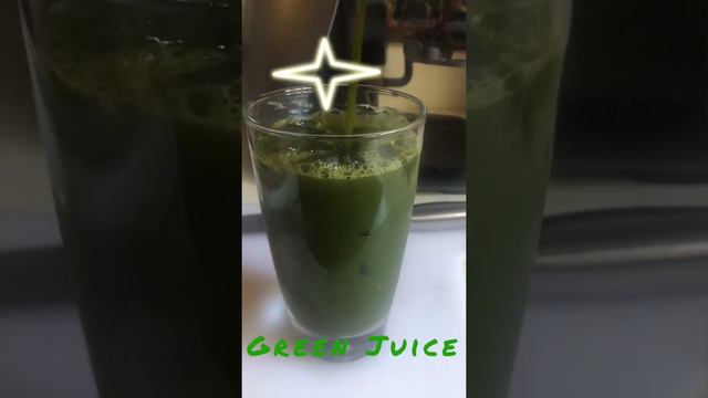 Green Juice made with celery, cucumbers, carrots, ginger, lemon and cantaloupe for sweetness!!!