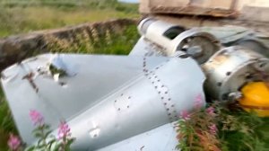 Ракета во дворах военного городка на острове Кильдин