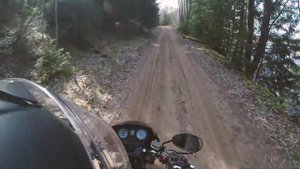 небольшая тестовая прогулка по проселочной дороге на мопеде Nordwing