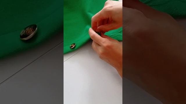 Как пришить пуговицу, чтобы выглядело дорого и красиво DIY. #fashion #пуговицы #декор #мода