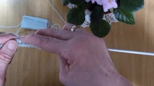 Тунисское вязание.//Узор тунисским крючком  Лицевая гладь //МК для начинающих