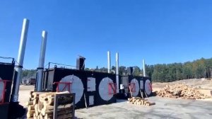 двухретортная печь урман для производства древесного угля