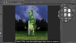 Drink Promotion Advertising Flyer Design - Photoshop Tutorial