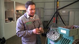 Структура поршневого холодильного компрессора Bitzer
