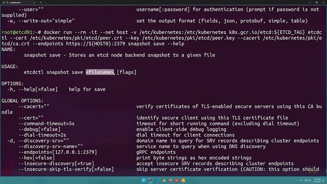 Training Certified Kubernetes Administrator 83 Backup and Restore Commands for Etcd смотреть онлайн