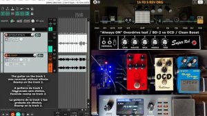 Always ON OVERDRIVE Boss BD-2 vs OCD as CLEAN BOOST - Nux MG30 External Pedals Send Return
