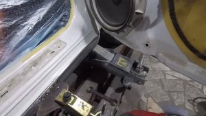 Рихтовка порога без споттера !