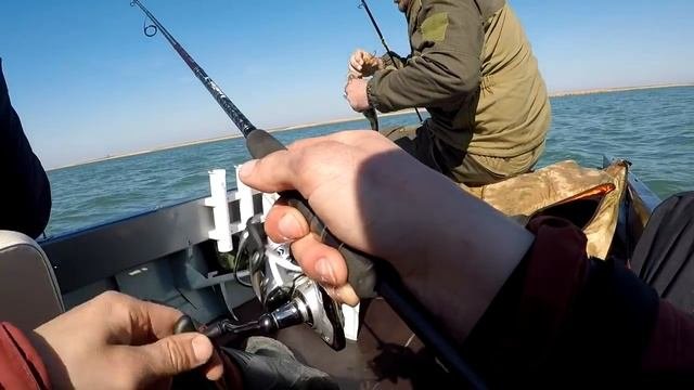 Веселовское водохранилище за день до весеннего водомоторного запрета (сомик, окунь, судачок)