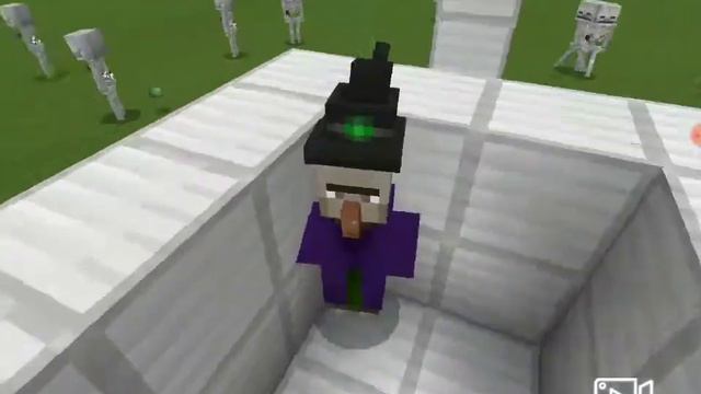 Бой! Ведьма/Улучшенный вызыватель из аддона ! Кто победит?!       (In Minecraft! ) !!!