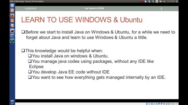 JAVA & WEB | Let's Play With Windows & Ubuntu