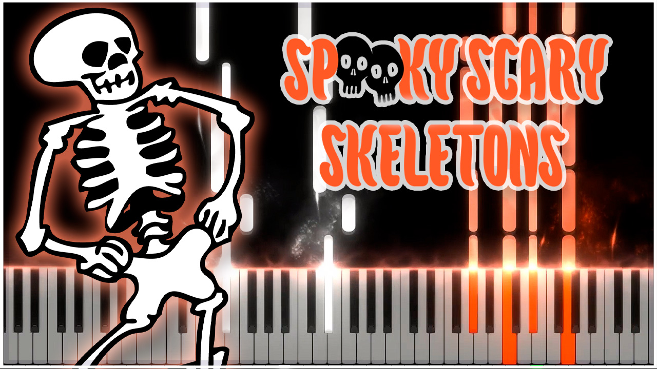 Spooky Scary Skeletons Ноты для фортепиано. СПУКИ скэри скелетон 10 часов. Spooky Scary Skeletons (Aquagen Skeletons Remix).