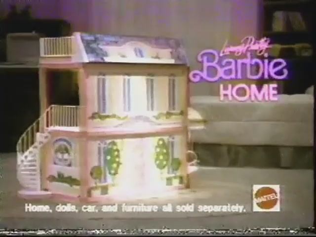 1991 Реклама  дома куклы Барби Маттел  Livin Pretty Barbie Home