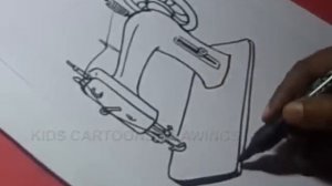 How to Draw Tailoring Machine Drawing