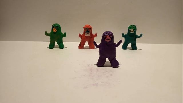 ТАНЕЦ ПЛАСТИЛИНОВЫХ ЧЕЛОВЕЧКОВ. ГРЮМБЕРЫ! / Grumbers dancing break dance! смотреть онлайн