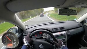 VW Passat b6 2.0 tdi Acceleration Top speed Autobahn POV Drive