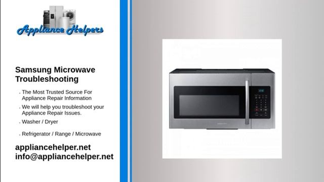 samsung microwave troubleshooting смотреть онлайн