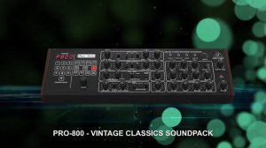 BEHRINGER PRO-800  - VINTAGE CLASSICS SOUNDPACK (100 patches)