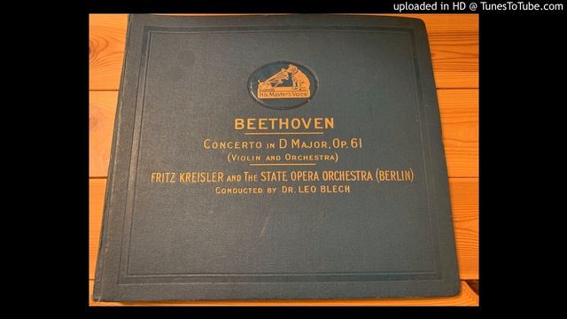 Fritz Kreisler (1926): Beethoven's Violin Concerto D-dur смотреть онлайн