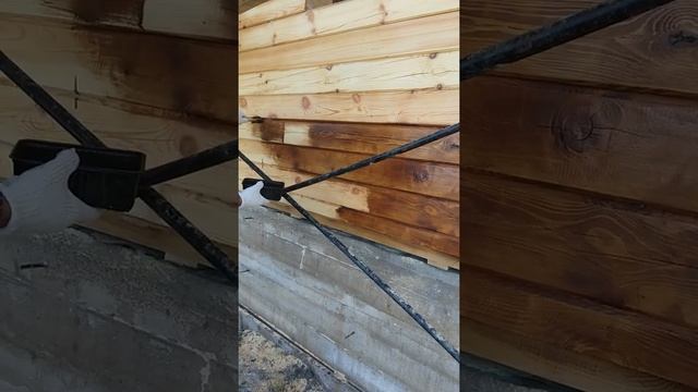 Покраска дома из профилированного бруса в Уфе смотреть онлайн