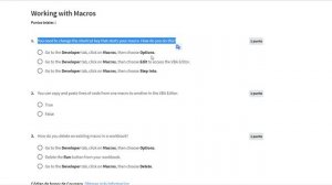 Working with macros - Week 6 - Excel Intermediate II - Coursera