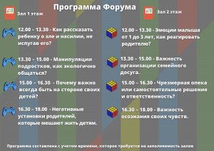 Анонс выступления на Форуме Мудрых родителей "ТЕТРИС" 01.04.2023