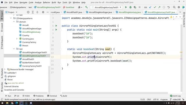 249 - Design Patterns pt 04 - Singleton pt 02 - Lazy Initialization смотреть онлайн