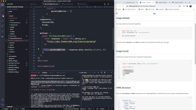 Movie Hunter App - Fix Bug and Add 3D Upcoming Movies Part 15 смотреть онлайн