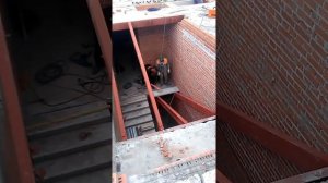 Монтаж лестничных маршей.