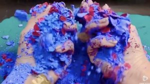 Asmr окрашенный мел??