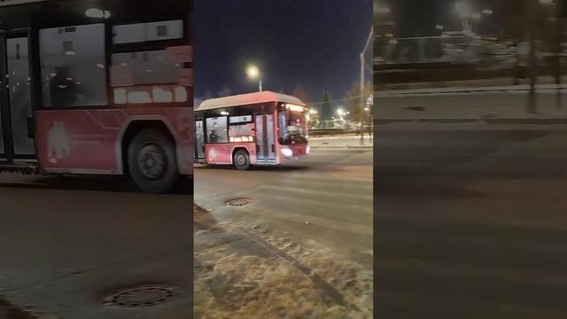 Автобус Лотос-105 на ул. Попова Пермь