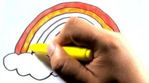 Как нарисовать Радугу | Раскраска для детей | Учим цвета !!!!