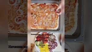 Домашняя пицца в духовке! Очень простой рецепт который займёт минимальное количество времени!