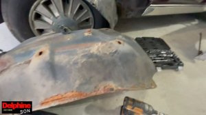 FOUND CHEVY CAPRICE INNER FENDER AND HOOD GUY HAVE PLENTY OLD CAR PARTS