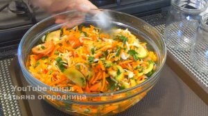 Всегда Свежий салат Зимой как Летом! Из зеленых, бурых, розовых помидоров с овощами, на зиму.