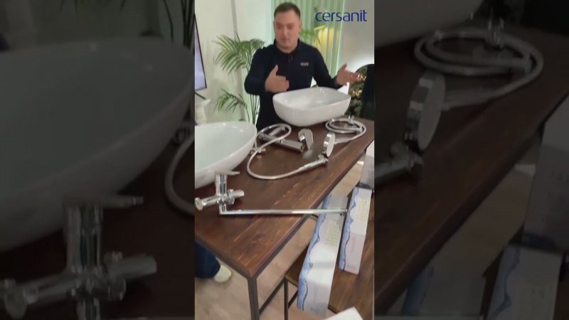 В чем удобство смесителей с длинным изливом от Cersanit? #смесительсдлиннымизливом #ремонт