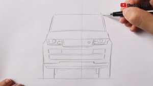 Как нарисовать поэтапно крутую машину | Range Rover Vogue