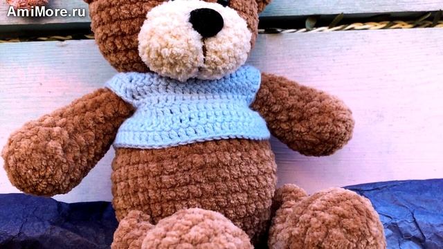 Амигуруми: схема Медвежонок Френк. Игрушки вязаные крючком - Free crochet patterns. смотреть онлайн